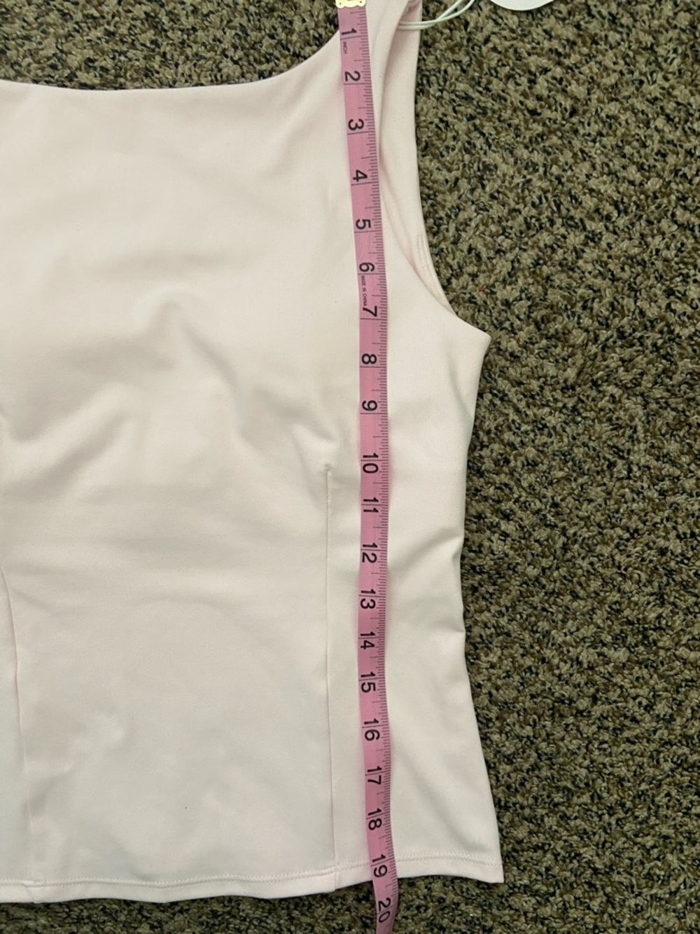 Logilates Boatneck Crisscross Tank Womans Small In Pale Pink - Picture 8 of 8